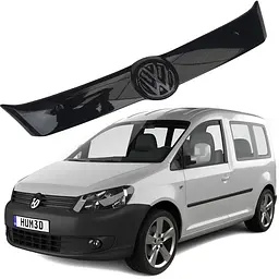 Зимова накладка на решітку радіатора Volkswagen Caddy 2010- Глянець (Voron Glass)