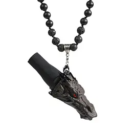 Персональний мундштук для кальяну Lavart Demon Line Dragon Black - мініатюра 3
