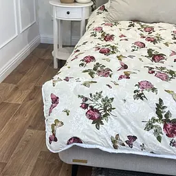 Ковдра євро стьобана зимова з вовни Leri Max 21489 200х220 см - мініатюра 4
