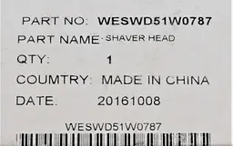 Частина корпусу головка для епілятора Panasonic WESWD51W0787 - мініатюра 4