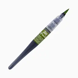 Ручка-пензель з чорнилом Sennelier Ink Brush, Оливково-зелений (Olive Green)