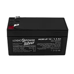 Акумулятор AGM LP 12V - 1.3 Ah Silver - мініатюра 2