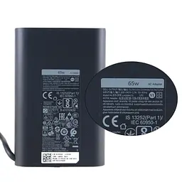 Блок живлення до ноутбуку Dell 65W Oval 20V разъем Type-C (HA65NM170 / A40243) - мініатюра 2
