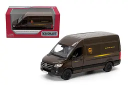 Іграшковий мікроавтобус металевий Mercedes-Benz Sprinter UPS Edition 1:48 Kinsmart KT5430W, інерційний