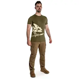 Футболка Helikon-Tex Full Body Skeleton Olive Green XL - мініатюра 3