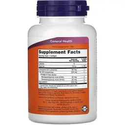 Коензим Q10 з риб'ячим жиром Now Foods Omega-3 Fish Oil 60 мг 60 капсул - мініатюра 2