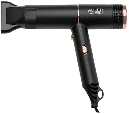 Фен Adler AD-2278, Black, 1400W, 2 швидкості, 2 режими, іонізація, концентратор захист від перегріву - мініатюра 1