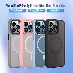 Чохол Blueo Frosted Anti-Drop with MagSafe для Apple iPhone 14 Plus Black [84457] - мініатюра 4