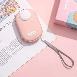 Портативний ЗП Power Bank GXZ-N705 2in1 з обігрівачем для рук 10000 mAh Pink / Rabbit - мініатюра 8