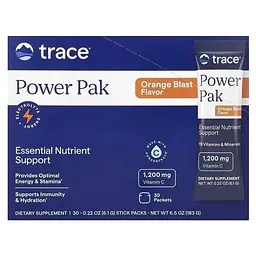 Електроліти Trace Power Pak смак апельсину 30 пакетиків по 6 г