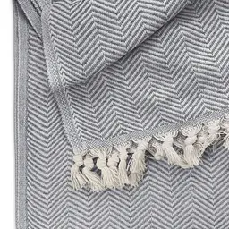 Плед бавовняний Cosas TWISTY CS1 200х230 см сірий (Plaid_Twisty_02Silver_200x230) - мініатюра 4