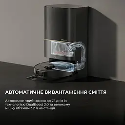 Робот-пилосос з вологим прибиранням Dreame X40 Ultra Complete Black - мініатюра 8