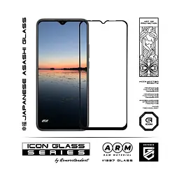 Захисне скло для Xiaomi Redmi 9, Icon, 2.5D загартоване скло, повне проклеювання, глянсове, удароміцне, з олеофобним покриттям, сумісне з чохлами, міцність 9H, проста установка, ArmorStandart (ARM56279) - мініатюра 2