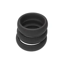 Набір ерекційних кілець Erospace Men’s Play Set Of 3 Cock Rings B9 - мініатюра 3