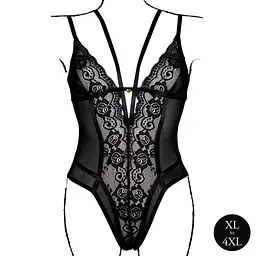 Еротичний боді Bodysuit with Adjustable Sliders Plus Size Le Desir Amour 36-AMR006BLKOSX 101748 - мініатюра 3