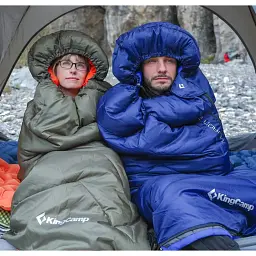Спальний мішок KingCamp Huron 250 Comf +12°C / Lim +7°C / Extr -3°C Navy - мініатюра 3
