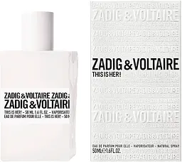 Оригінал Zadig & Voltaire This Is Her 50 мл Парфумована вода - мініатюра 2
