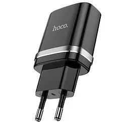 Адаптер живлення зарядне HOCO Ardent single port charger N1 1USB 12 W (Safety Certified) чорне