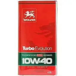 Автомобільна моторна олива WOLVER Turbo Evolution 10W-40 4л - мініатюра 2