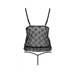 Боді монокіні з відкритими грудьми Passion JUSTINA BODY XXL/XXXL, black - мініатюра 4