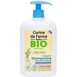 Шампунь Corine de Farme Baby Bio organic Micellar органічний з листям оливи 480 мл