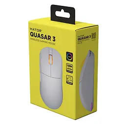 Ігрова миша HATOR HTM-731 Quasar3 Wireless ESports Gaming 12000dpi 35G White - мініатюра 6