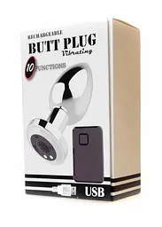 Анальна пробка B - Series Magic Rechargeable Butt Plug, 8.4 см (сріблястий) - мініатюра 7