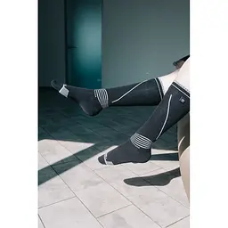 Водонепроникні шкарпетки Dexshell Longlite Socks 2.0, сірі полоски, розмір S (36-38) - мініатюра 10
