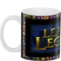 Кухоль GeekLand League of Legends Ліга Легенд LOL test 02.18.414 330 мл білий - мініатюра 3