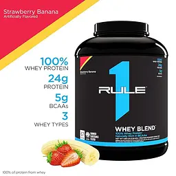 Протеїн Rule 1 R1 Whey Blend Полуниця-банан 2240 г - мініатюра 2