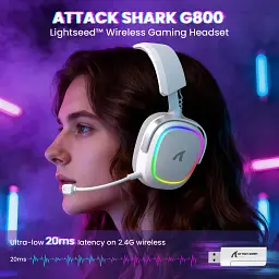 Навушники ATTACK SHARK G800 White - мініатюра 4