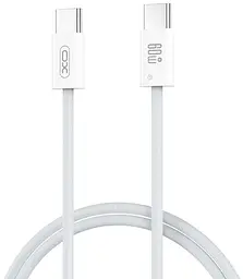 USB Кабель XO NB-Q273 Type-C-Type-C Woven Style 60W 3A 1.0m Білий