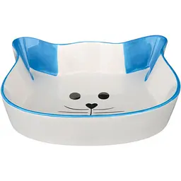 Миска Trixie для кішок, в формі кошачої мордочки, керамічна, 12 см, 250 мл - мініатюра 2