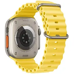 Ремінець силіконовий Hoco iWatch WA12 marine double buckle 42/ 44/ 45/ 49mm жовтий