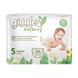 Подгузники Giggles Natural 5 Junior 11-25 кг 24 шт (8680131206414)