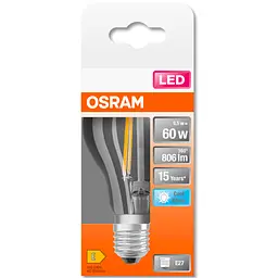 Лампочка Osram LED CL A60 6,5W/840 230V FIL E27 (4058075112308) - мініатюра 4