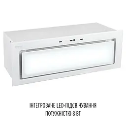 Витяжка повновбудована PERFELLI DESIGN VISION 9 BIANCO SILENZIO - мініатюра 3