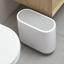 Відро для сміття МВМ My Home BP-14 біле з сірим 10 л (BP-14 WHITE/GRAY) - мініатюра 10