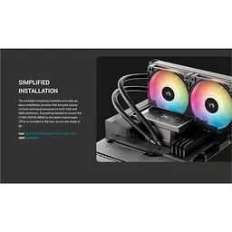 СВО Deepcool LT360 Vision ARGB Black (R-LT360VISION-BKAMMC-G-1) - мініатюра 6