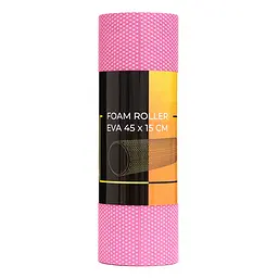 Масажний ролик Cornix EVA+ 45 x 15 см (валик, ролер) XR-0303 Pink - мініатюра 4