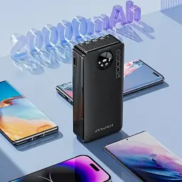 Power Bank Awei P134K 20000mAh 4 in 1 Black UA - мініатюра 2