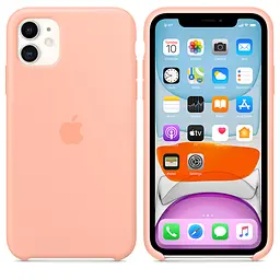 Чохол Silicone Case для Apple iPhone 11 [Grapefruit] ААА [48749] - мініатюра 2