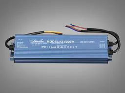 Блок живлення 12В, для підключення LED стрічки, 200Вт, 16.6А