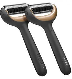 Електронний ролик для обличчя та тіла з мікроголками GESKE MicroNeedle Face & Body Roller 8 в 1 сірий - мініатюра 2