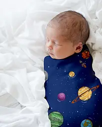 Пелюшки багаторазові Cosas дитячі Space CS2 2 шт., 80х100 см, сині - мініатюра 4