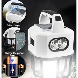Ліхтар LED GH GH-22025 кемпінговий з power bank на сонячних батареях - мініатюра 8
