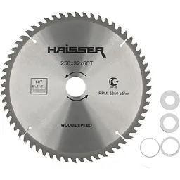 Диск пильний по дереву - 255x32 60 зуб. Haisser