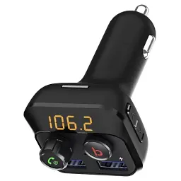 FM модулятор Grand-X MegaBass, Bluetooth V5.0 MicroSD, 2USB , MegaBass, han (98GRX) - мініатюра 3