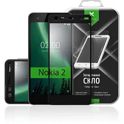 Скло захисне Vinga для Nokia 2 Black (VTPGS-N2B) - мініатюра 3