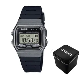Чоловічий годинник Casio F-91WM-1B Сріблястий ( AT1141-0131 )